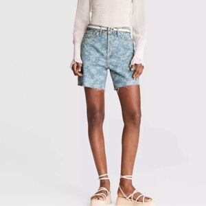 Rag & Bone Maya Laser Floral Jean Shorts